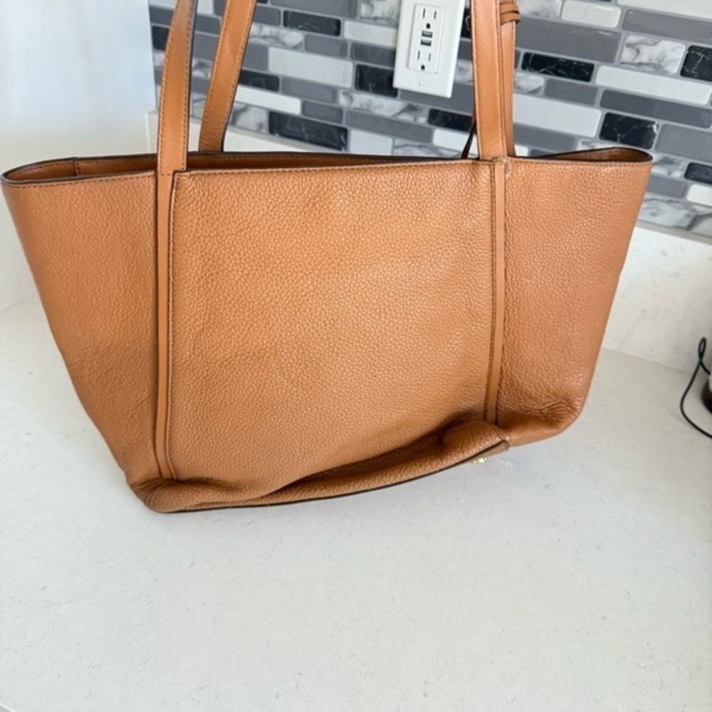 Michael Kors Caramel Leather Tote - Picture 4 of 16